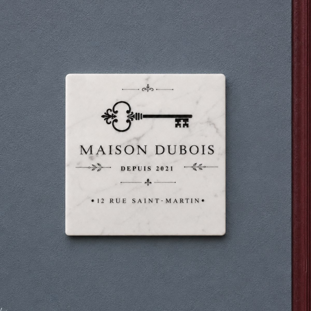 Targa Maison Dubois con chiave